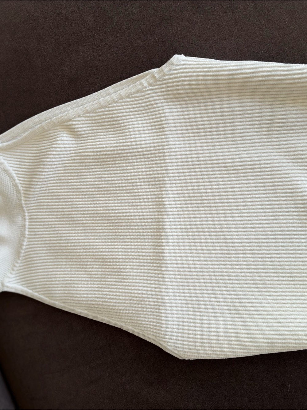 Aritzia Cream Ribbed Tank Top